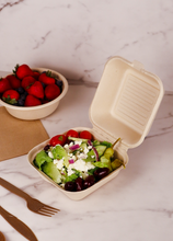 Load image into Gallery viewer, 6" Clamshell - "Tree-Free" Takeout Box