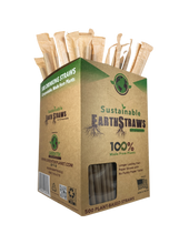 Load image into Gallery viewer, 10.25" Boba Hemp Straws (aka "EarthStraws")